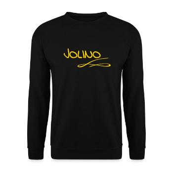 First name Jolino - Unisex Sweatshirt - black - Front - Alina (178cm) & Michal (187cm)