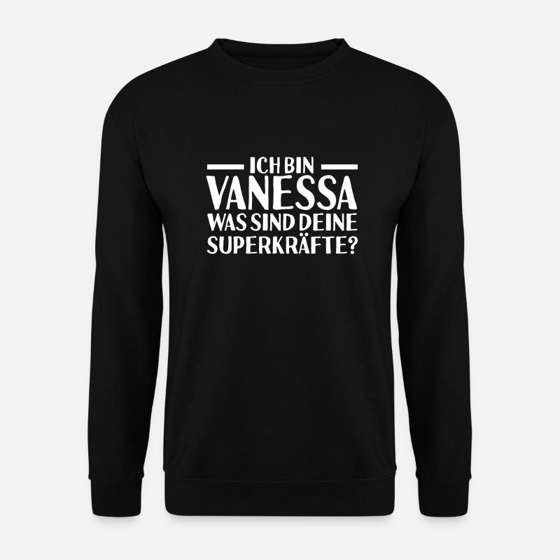 First name Vanessa - Unisex Sweatshirt - black