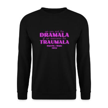 Ensemble, nous pouvons mettre fin au drame et au traumatisme - Sweat-shirt Unisexe - noir - Devant - Alina (178cm) & Michal (187cm)