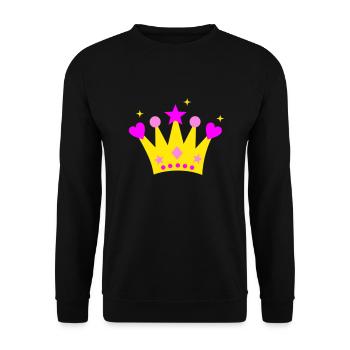 Couronne - Sweat-shirt Unisexe - noir - Devant - Alina (178cm) & Michal (187cm)