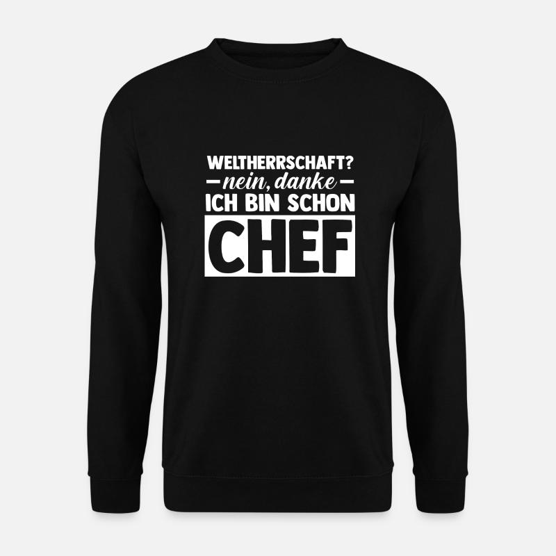 Teamleiter Chef Abschied - Unisex Pullover - Schwarz