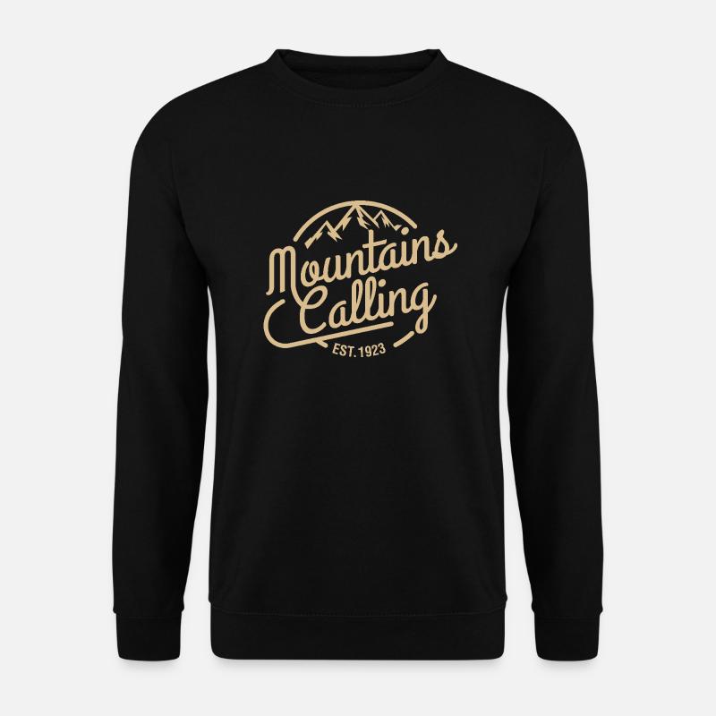 Die Berge rufen - Unisex Pullover - Schwarz
