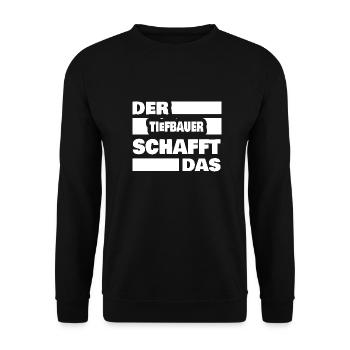 Civil engineering - Unisex Sweatshirt - black - Front - Alina (178cm) & Michal (187cm)