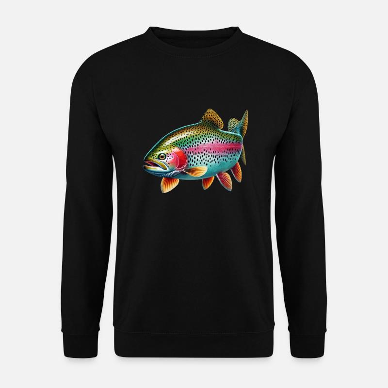 Truite arc-en-ciel - Sweat-shirt Unisexe - noir