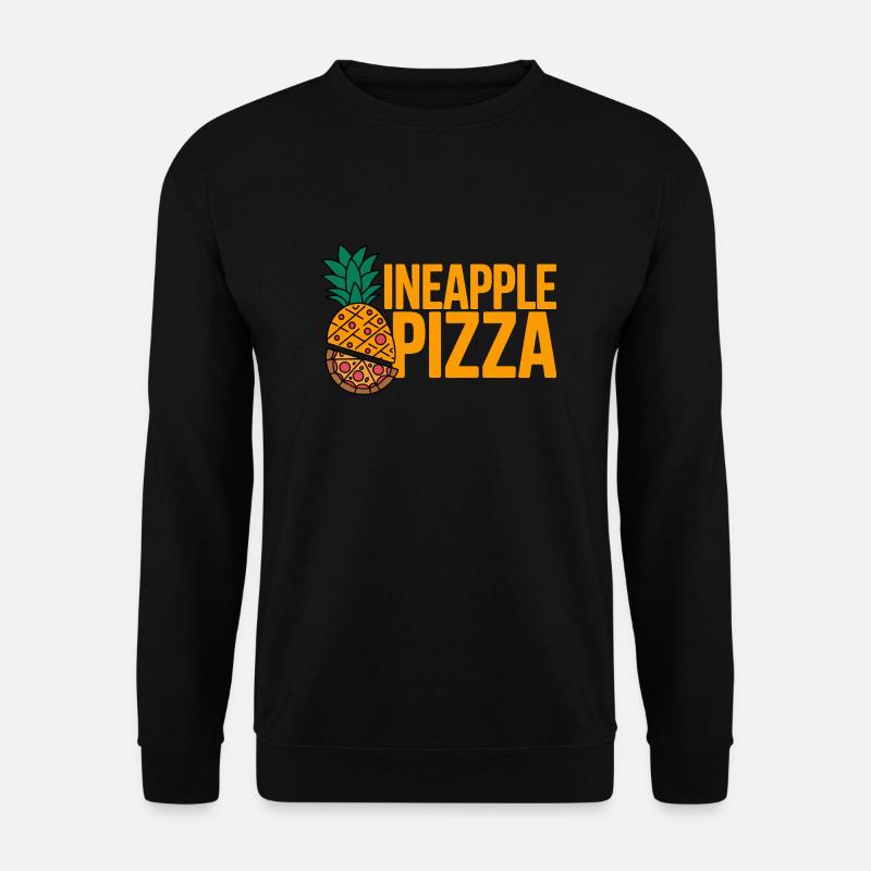 Ananas-Pizza - Unisex Pullover - Schwarz