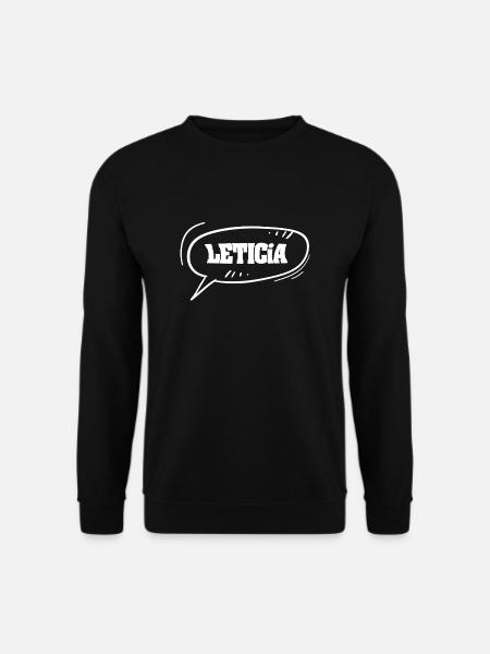 Leticia as a given name - Unisex Sweatshirt - black