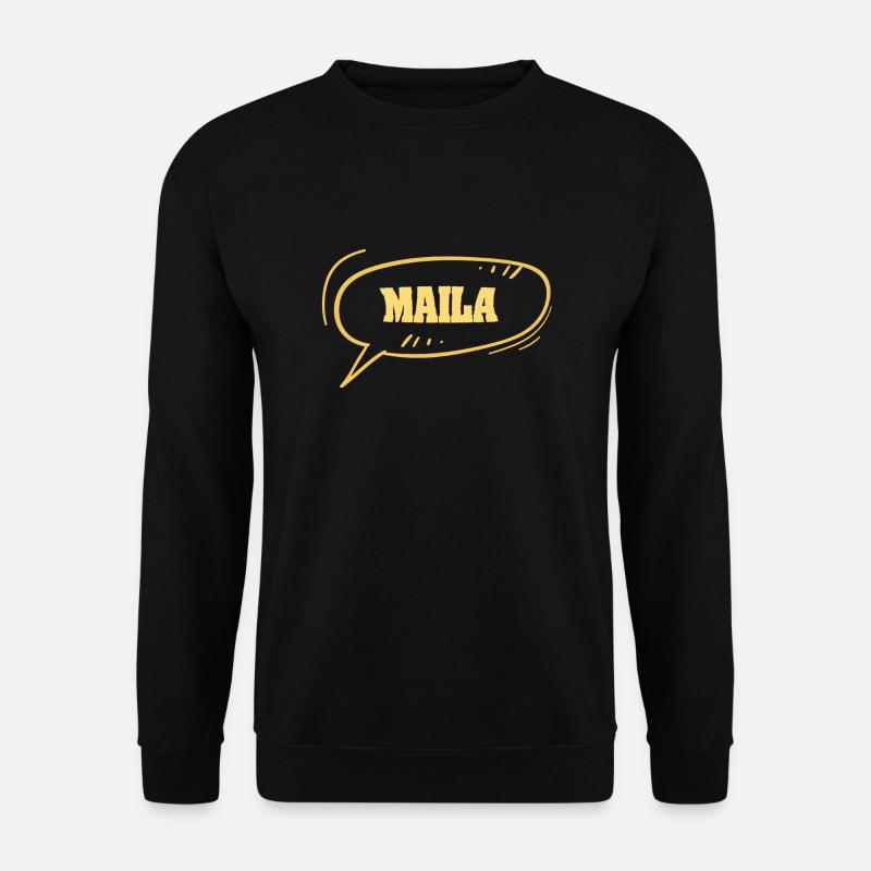 Vorname Maila - Unisex Pullover - Schwarz