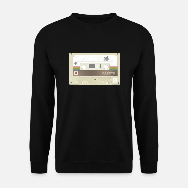 Retro Kassette MixTape - Unisex Pullover - Schwarz