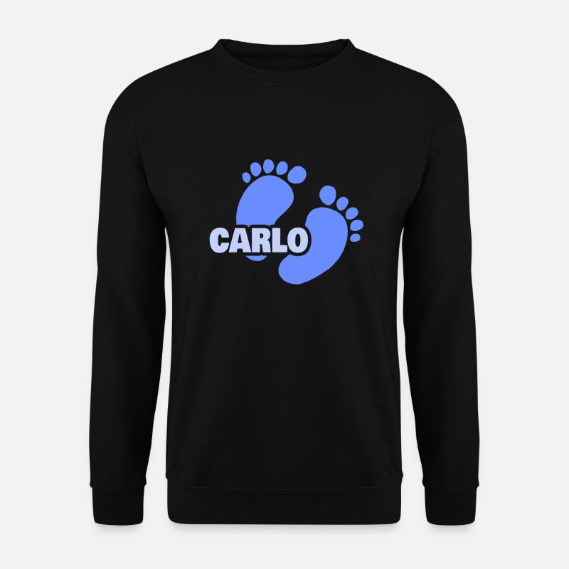 Geburt Carlo - Unisex Pullover - Schwarz
