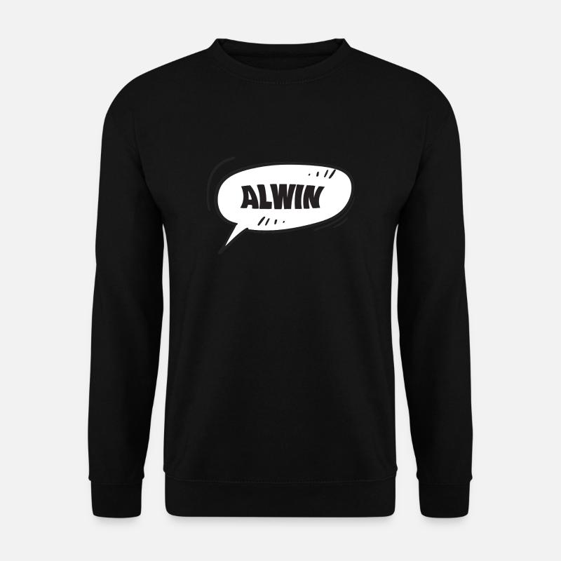 Geschenk für Alwin - Unisex Pullover - Schwarz