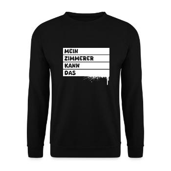 Carpenter - Unisex Sweatshirt - black - Front - Alina (178cm) & Michal (187cm)