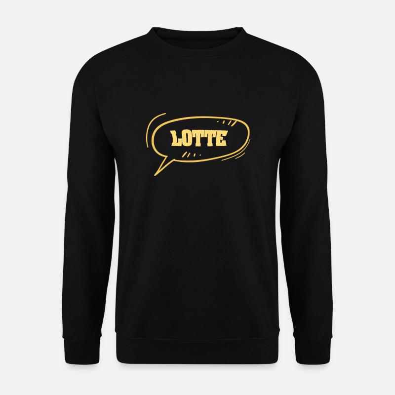 First name Lotte - Unisex Sweatshirt - black