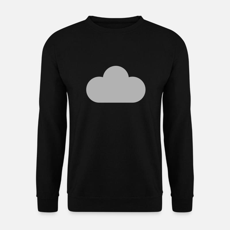 Wettersymbole - Wolke - Unisex Pullover - Schwarz