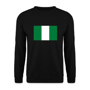 Nigeria - Unisex Pullover - Schwarz - Vorne - Alina (178cm) & Michal (187cm)