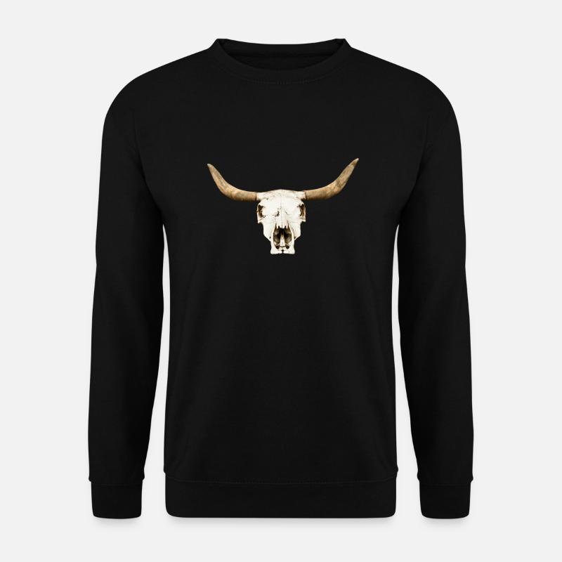 stier-schaedel - Unisex Pullover - Schwarz