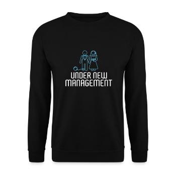 Junggesellenabschied JGA - Unisex Pullover - Schwarz - Vorne - Alina (178cm) & Michal (187cm)