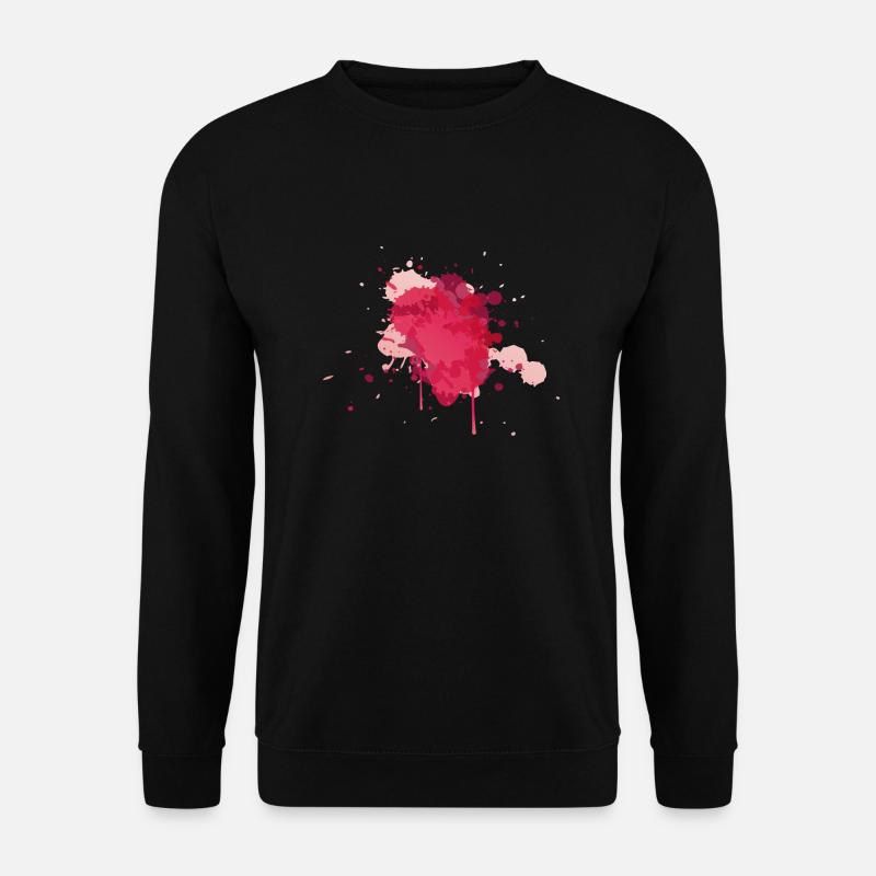Watercolor Splash - Unisex Pullover - Schwarz
