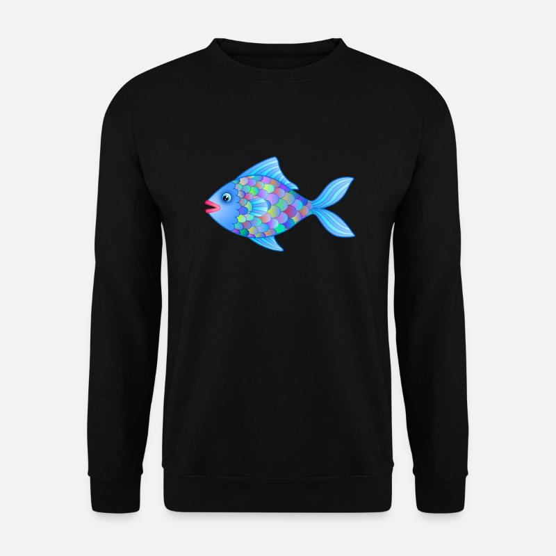 Fatty der Fisch - Unisex Pullover - Schwarz