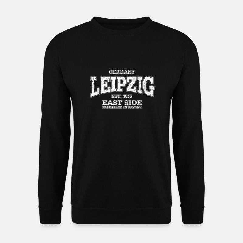 Leipzig (white oldstyle) - Unisex Sweatshirt - black
