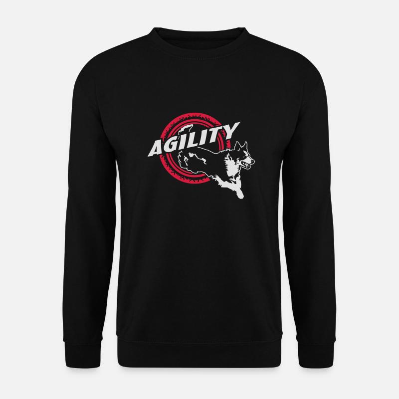 Nr.361 Border Collie Agility - Unisex Pullover - Schwarz