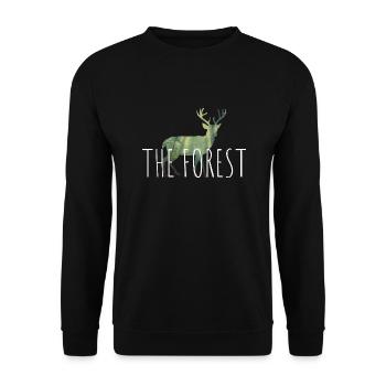 The Forest - Unisex Pullover - Schwarz - Vorne - Alina (178cm) & Michal (187cm)
