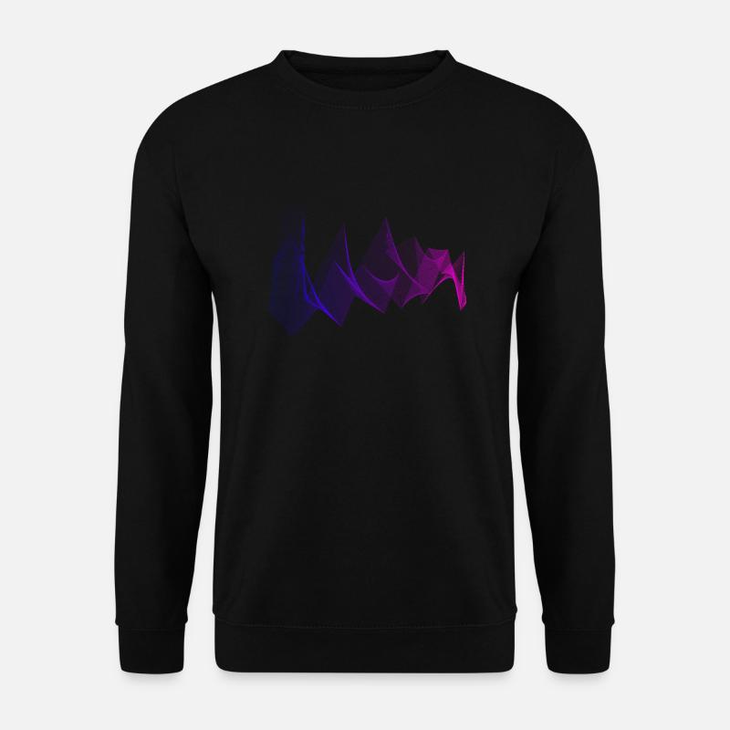 Wellen abstrakt - Unisex Pullover - Schwarz