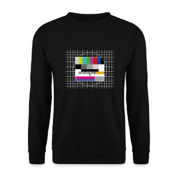 The same test image (FuBK test image - Unisex Sweatshirt - black - Front - Alina (178cm) & Michal (187cm)