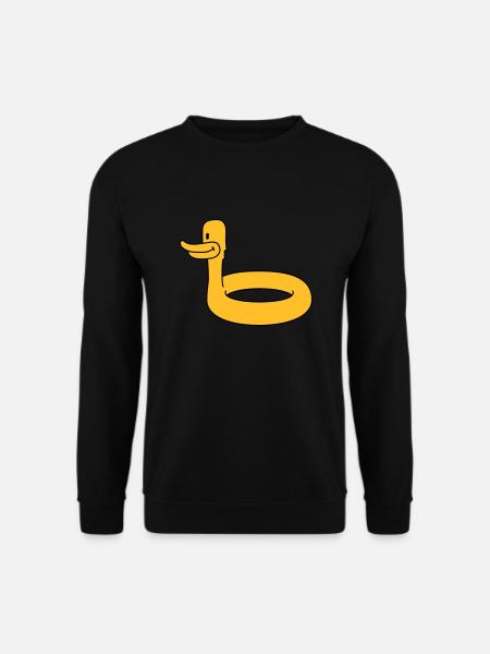 Duck Swimming Ring - Unisex Sweatshirt - black