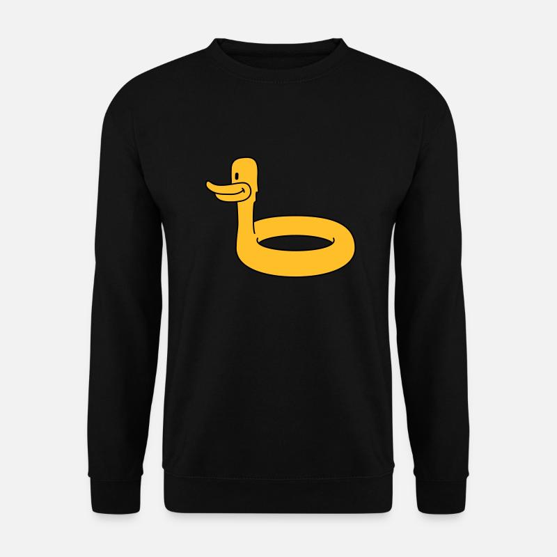 Duck Swimming Ring - Unisex Pullover - Schwarz