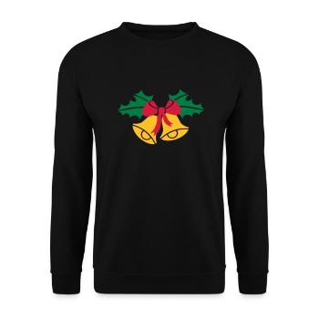 Bells Christmas - Unisex Sweatshirt - black - Front - Alina (178cm) & Michal (187cm)