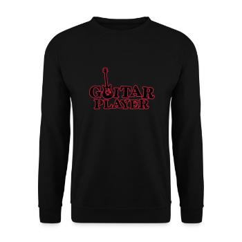 guitar_player_112013_a_2c - Sweat-shirt Unisexe - noir - Devant - Alina (178cm) & Michal (187cm)