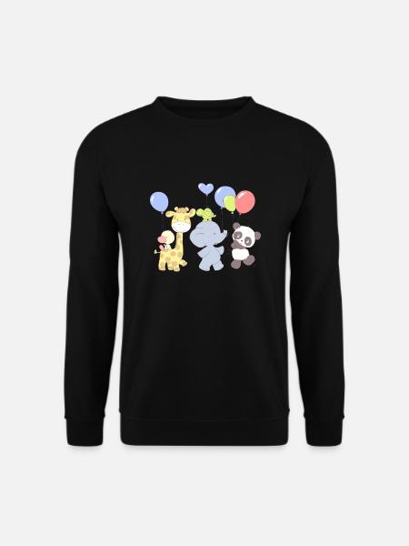 Little Panda Party - Unisex Sweatshirt - black