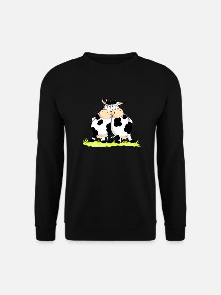 Twin Cows - Unisex Sweatshirt - black