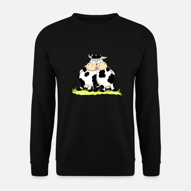 Twin Cows - Unisex Sweatshirt - black