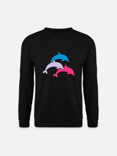 Delfin - Unisex Pullover - Schwarz