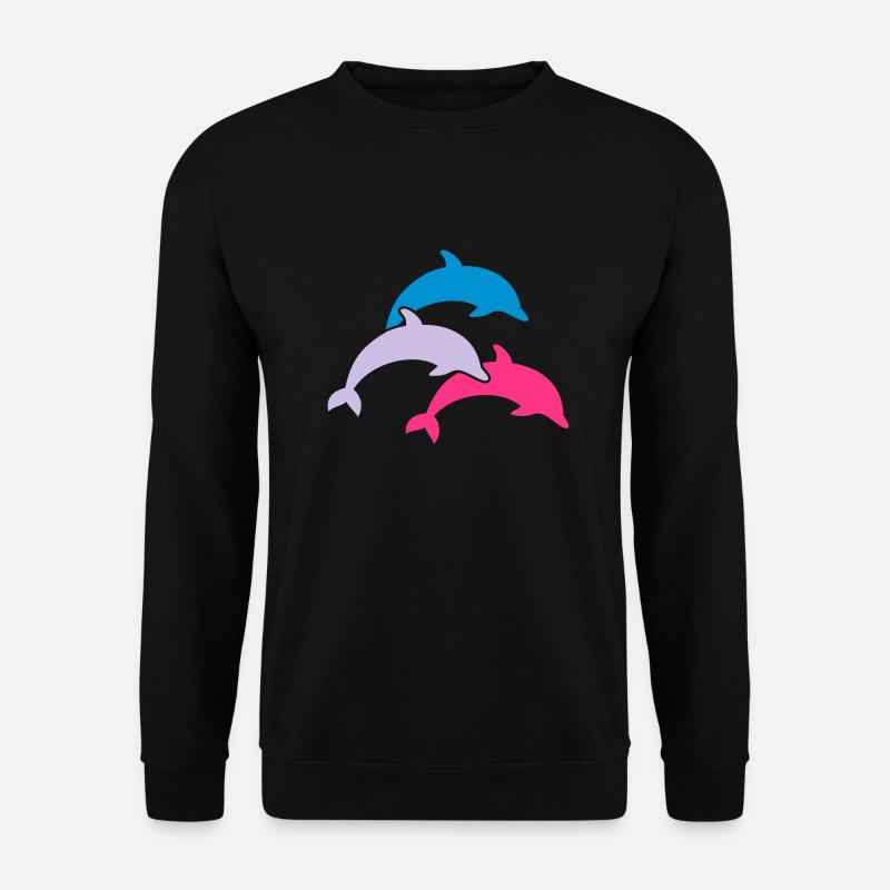 Delfin - Unisex Pullover - Schwarz