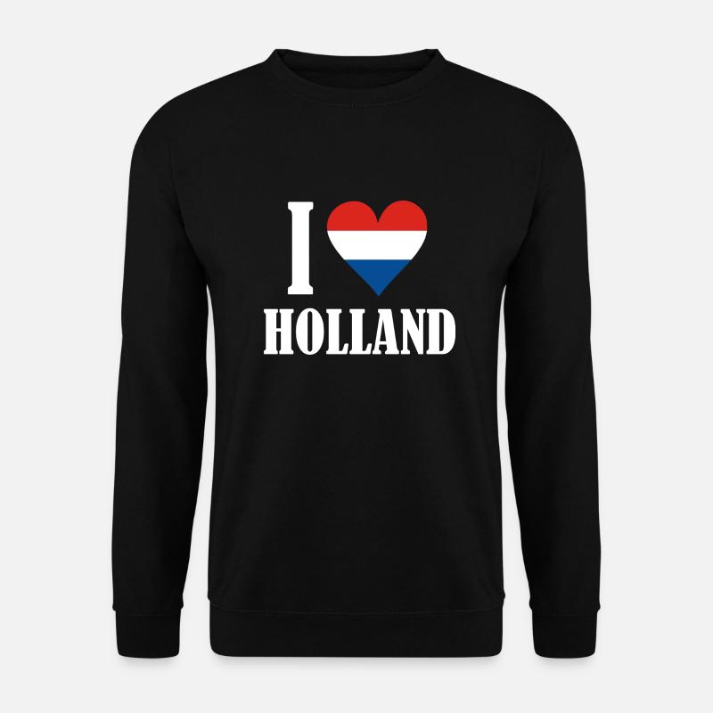 I LOVE HOLLAND - Unisex Pullover - Schwarz