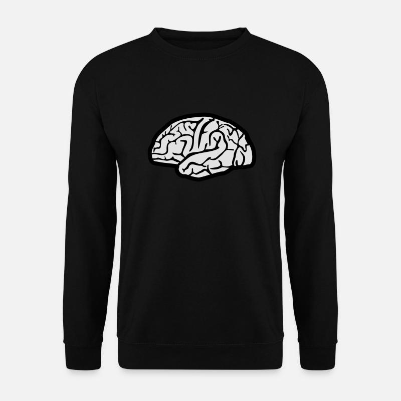 Gehirn, Hirn - Unisex Pullover - Schwarz