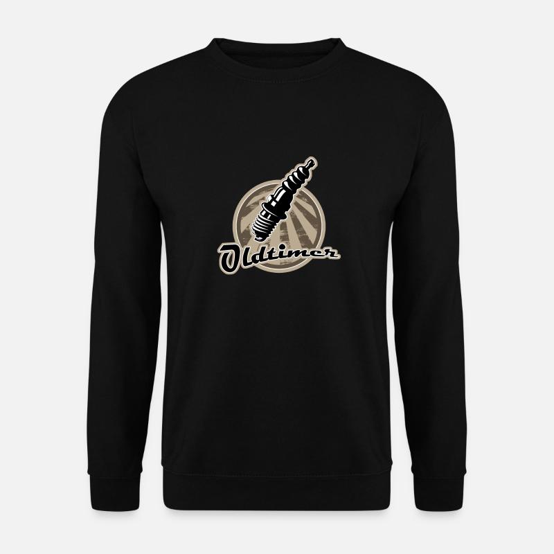Oldtimer Zuendkerze Retro - Unisex Pullover - Schwarz