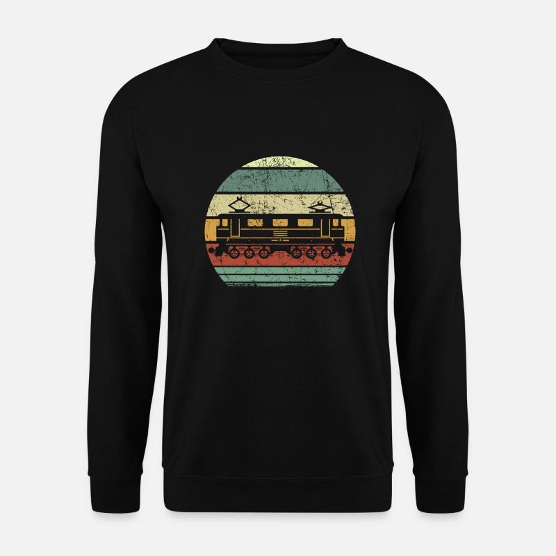 Chemin de fer / tram rétro - Sweat-shirt Unisexe - noir