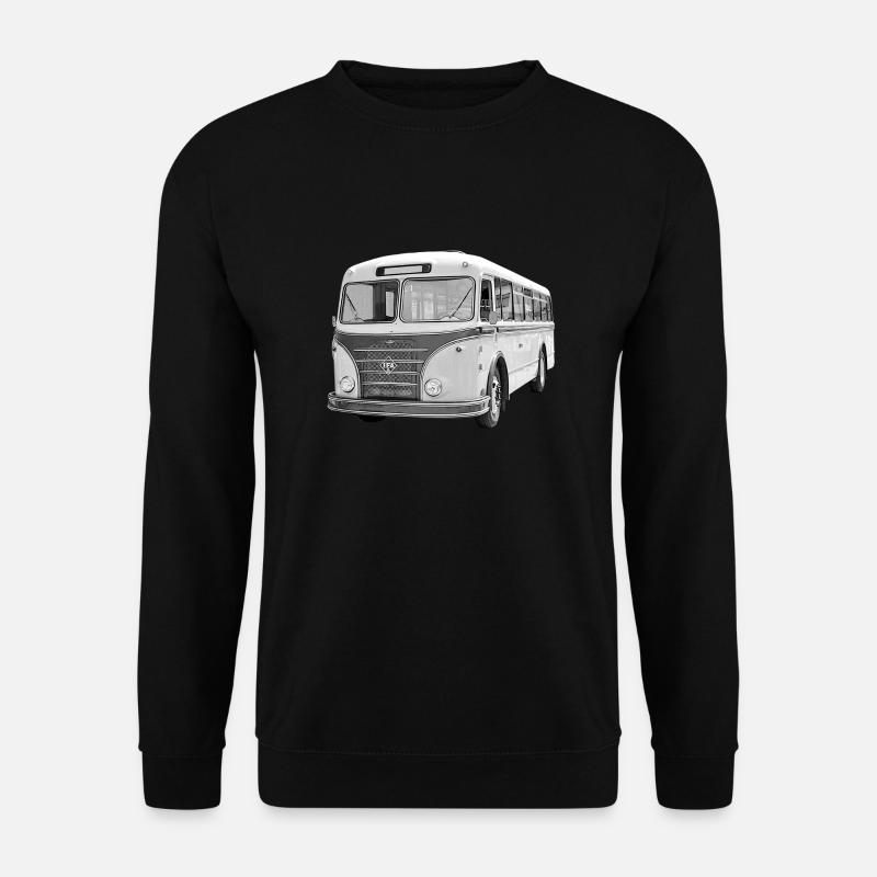 Bus IFA H6B Werdau DDR Oldtimer Ostalgie - Unisex Pullover - Schwarz
