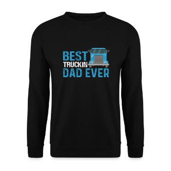 Le meilleur père truckin de tous les temps - Sweat-shirt Unisexe - noir - Devant - Alina (178cm) & Michal (187cm)