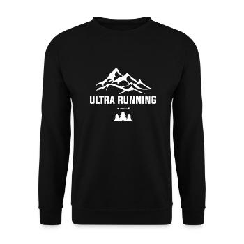 Ultra Running Trailrun Trailrunner Marathon - Unisex Pullover - Schwarz - Vorne - Alina (178cm) & Michal (187cm)
