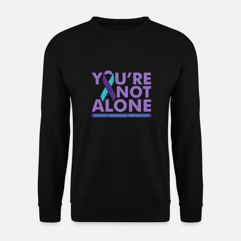 Suizid-Bewusstseinsprävention - Unisex Pullover - Schwarz
