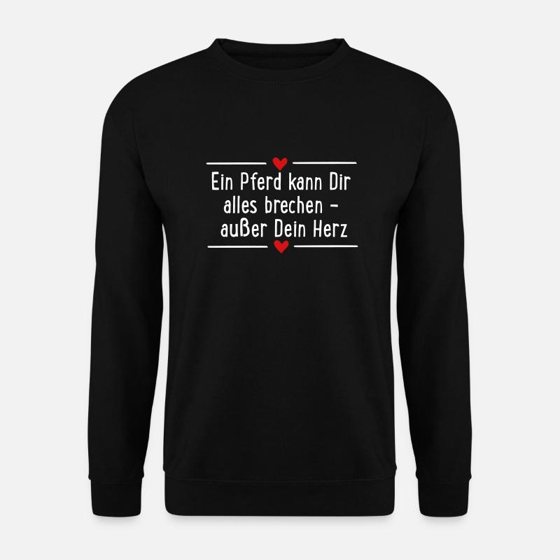 Pferd - Unisex Pullover - Schwarz