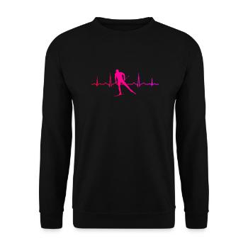 Ski de fond Classic Ski de fond féminin Sk - Sweat-shirt Unisexe - noir - Devant - Alina (178cm) & Michal (187cm)