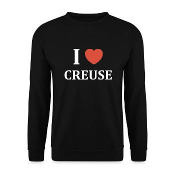 i love creuse - Sweat-shirt Unisexe - noir - Devant - Alina (178cm) & Michal (187cm)