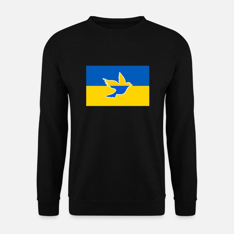 Ukraine friedenstaube - Unisex Pullover - Schwarz