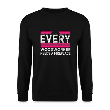 quote funny craftsmen design tools best forestry - Unisex Sweatshirt - black - Front - Alina (178cm) & Michal (187cm)