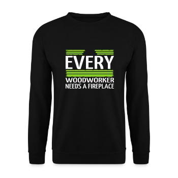 tools lumber bingo hall tshirts humor - Unisex Sweatshirt - black - Front - Alina (178cm) & Michal (187cm)